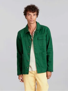 Landon Men's Organic Cotton Jacket | Forest Green