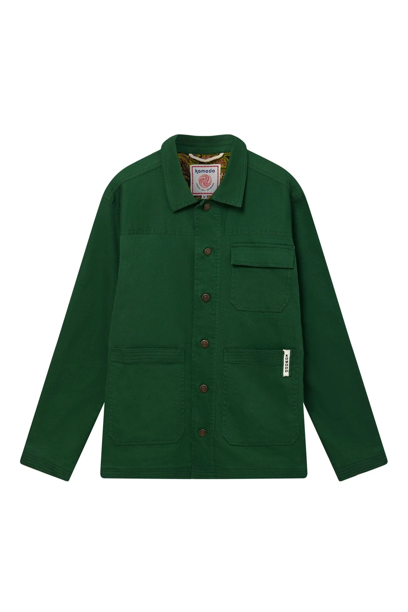 Landon Men's Organic Cotton Jacket | Forest Green