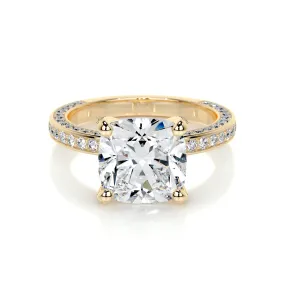 Lyric Lab Grown Diamond Ring -18K Yellow Gold