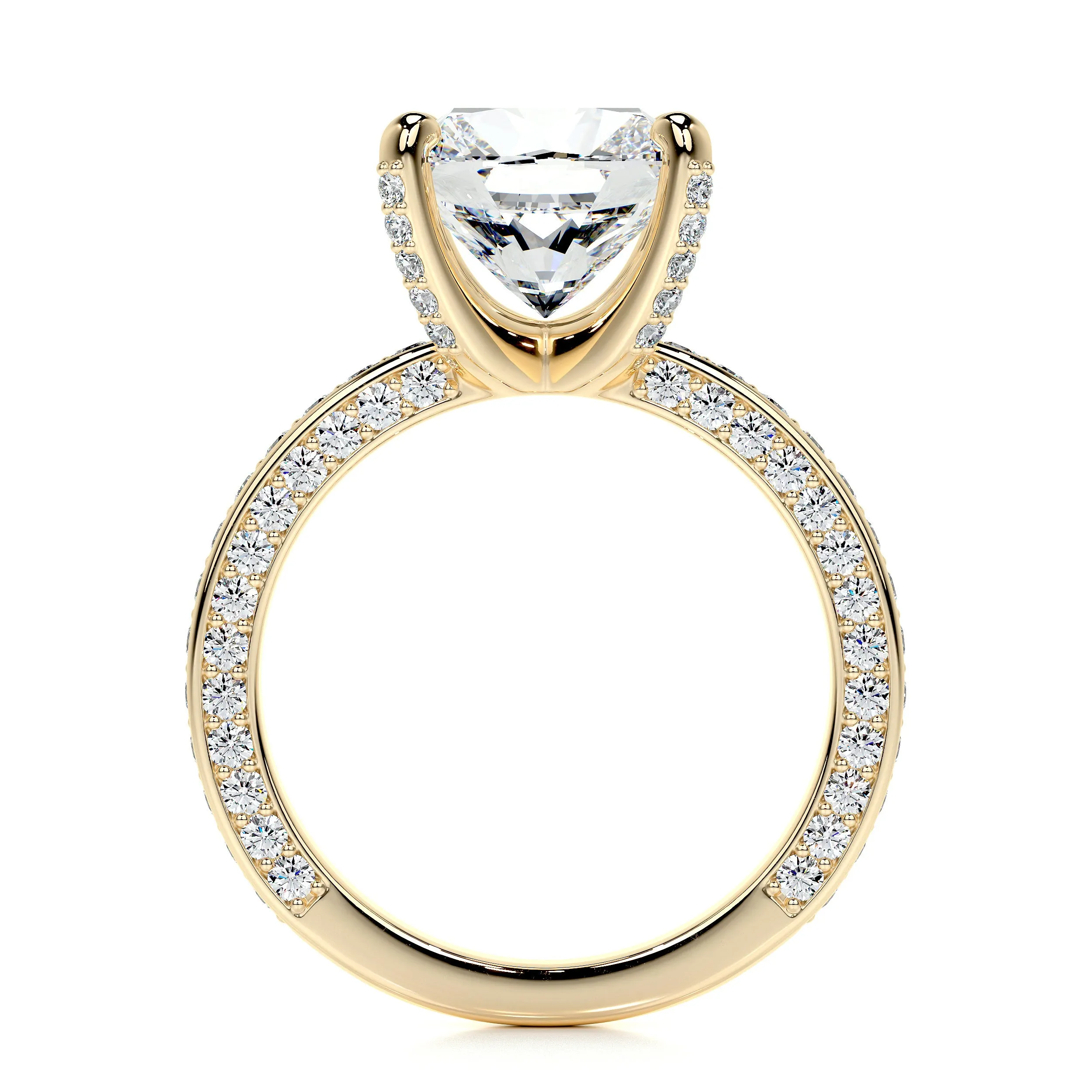 Lyric Lab Grown Diamond Ring -18K Yellow Gold