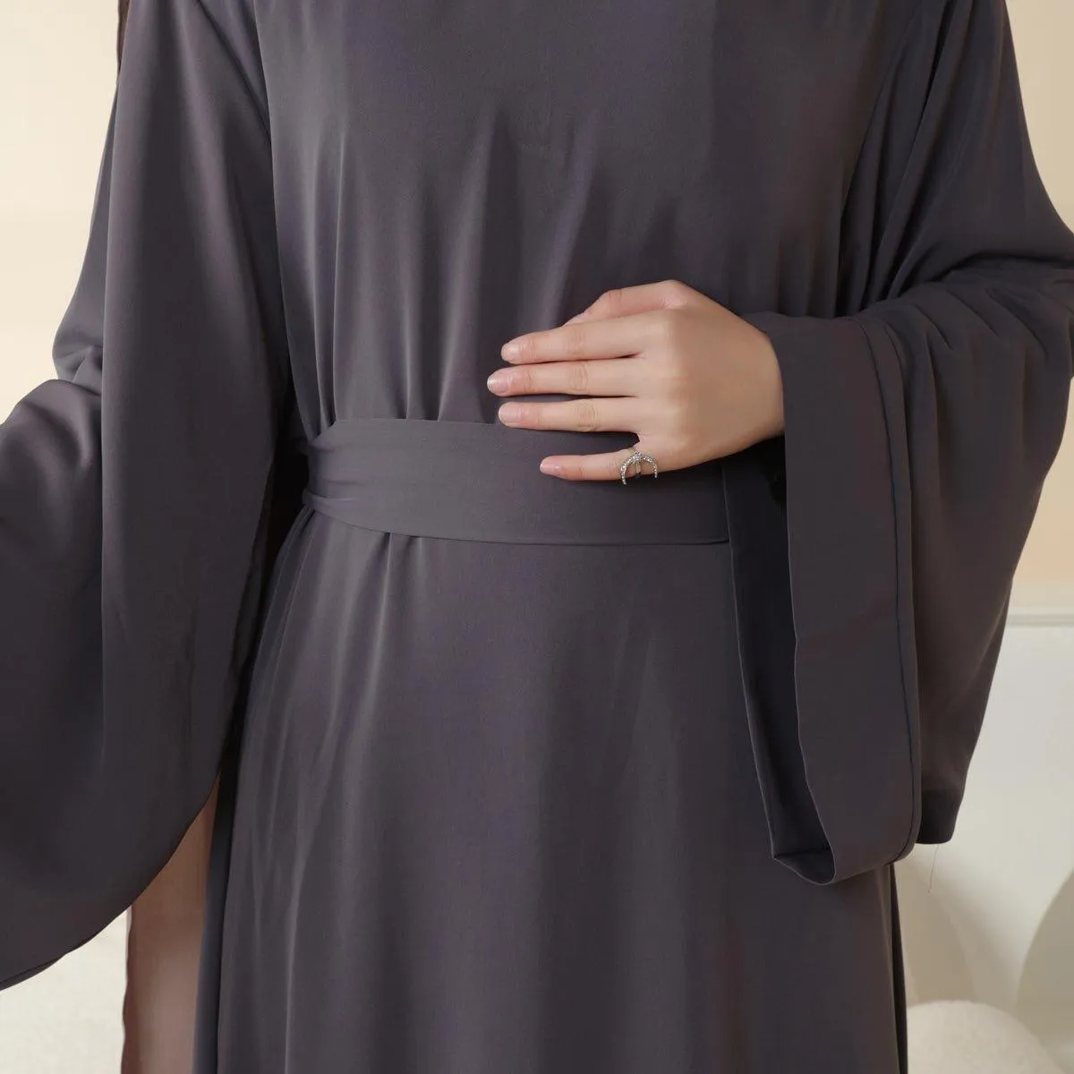 MA005 Essential Soft Nidha Plain Abaya