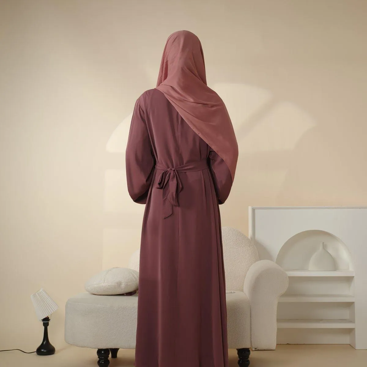 MA005 Essential Soft Nidha Plain Abaya