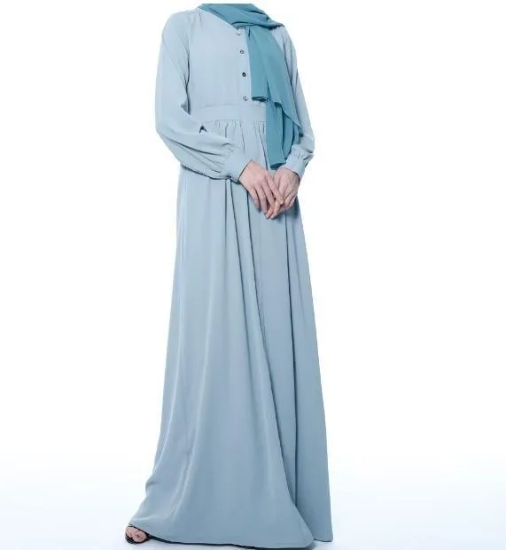 MA019 Pocket Abaya WIth Button Nursing Friendly