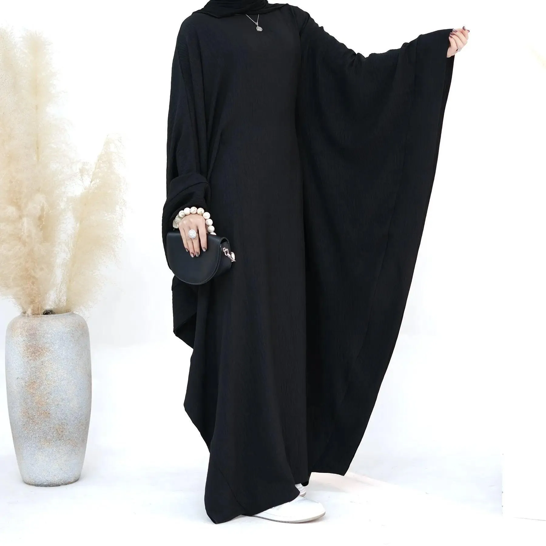 MA050 Batwing Sleeve Farasha Abaya