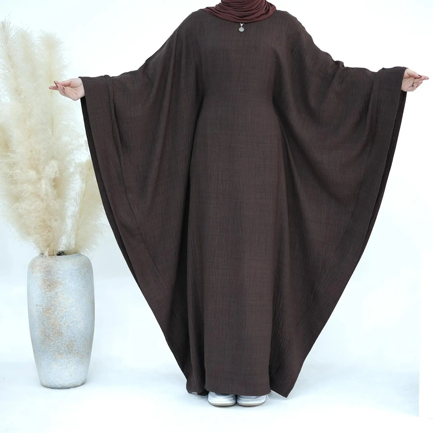 MA050 Batwing Sleeve Farasha Abaya