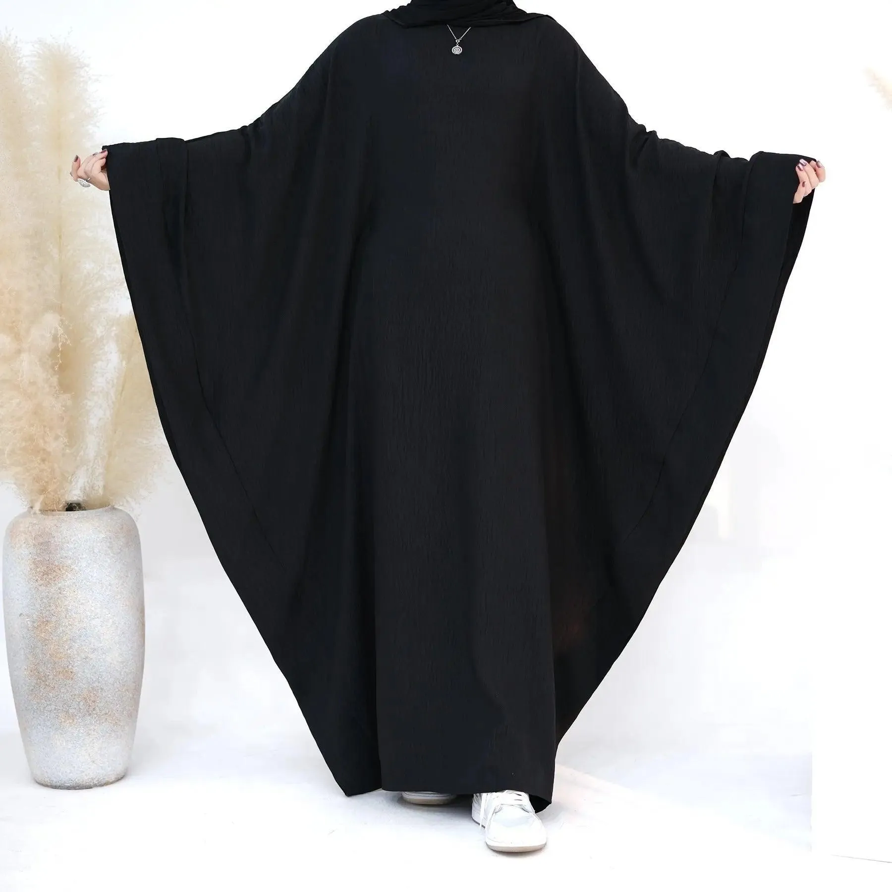 MA050 Batwing Sleeve Farasha Abaya