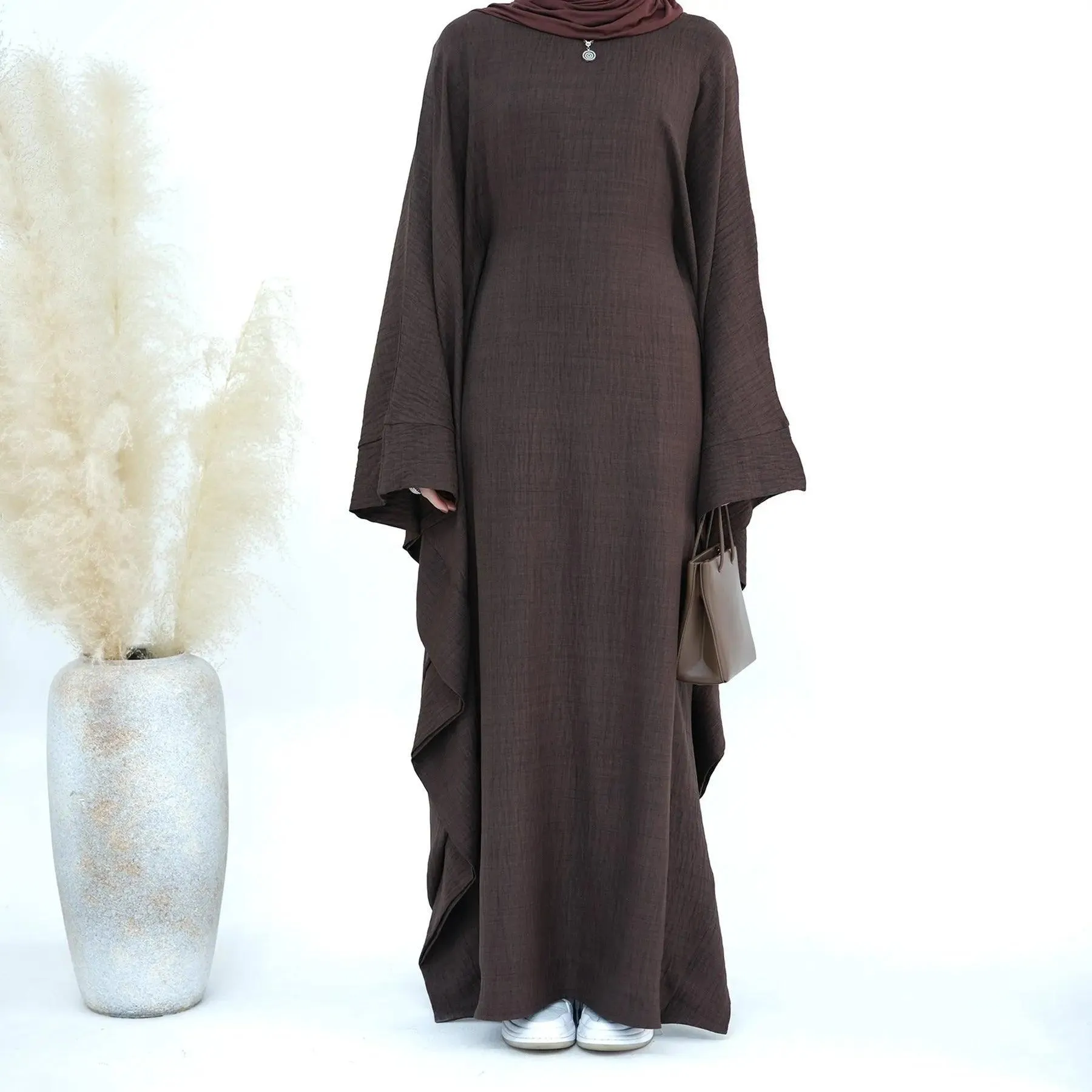 MA050 Batwing Sleeve Farasha Abaya