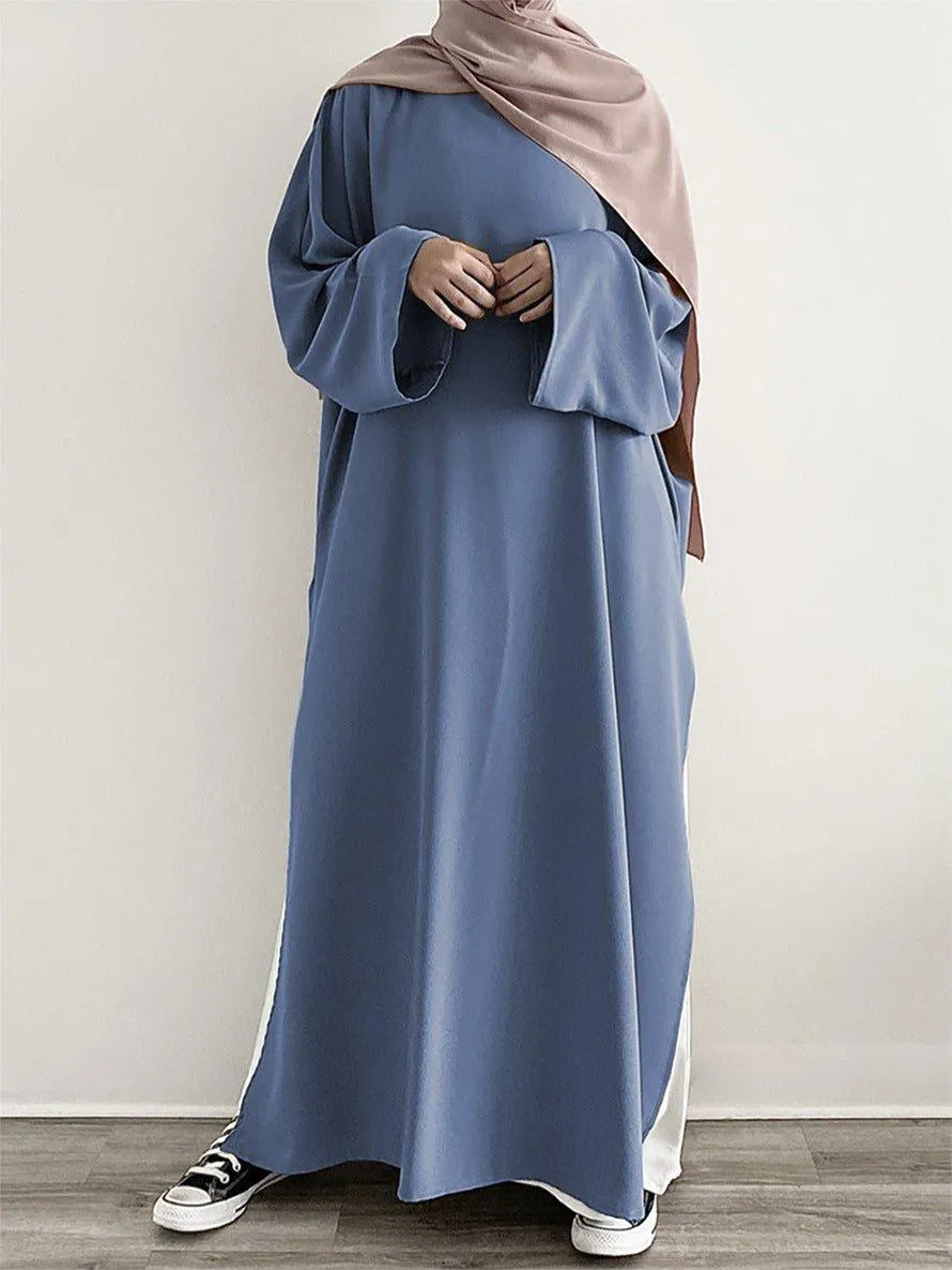 MA063 Casual Fashion Slit Abaya