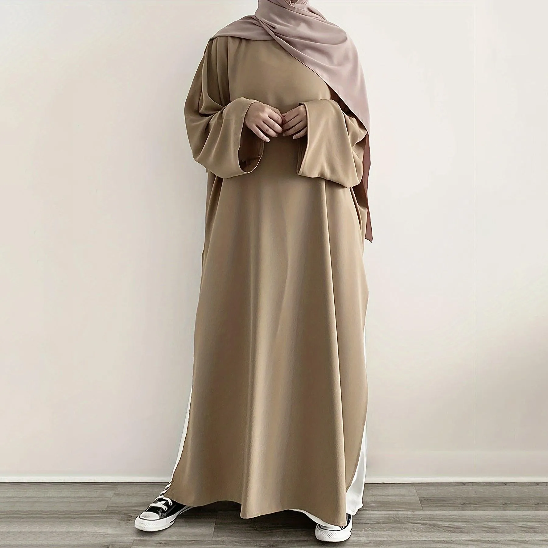 MA063 Casual Fashion Slit Abaya