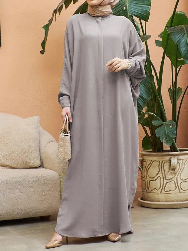 MA067 Loose Casual Batwing Sleeve Abaya