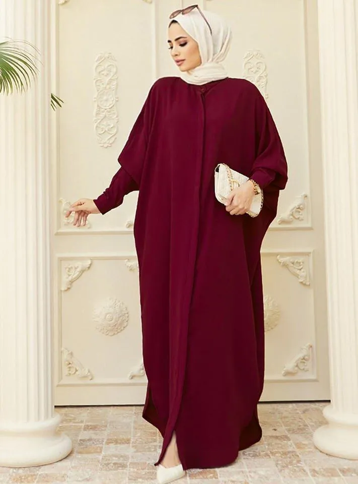 MA067 Loose Casual Batwing Sleeve Abaya