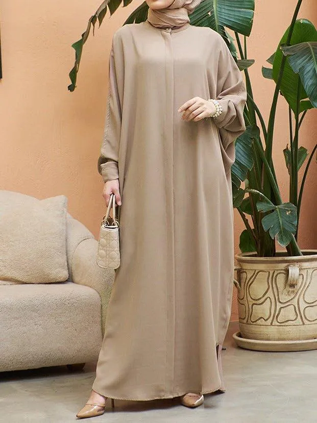 MA067 Loose Casual Batwing Sleeve Abaya