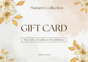 Mariam's Collection VIP Gift Card