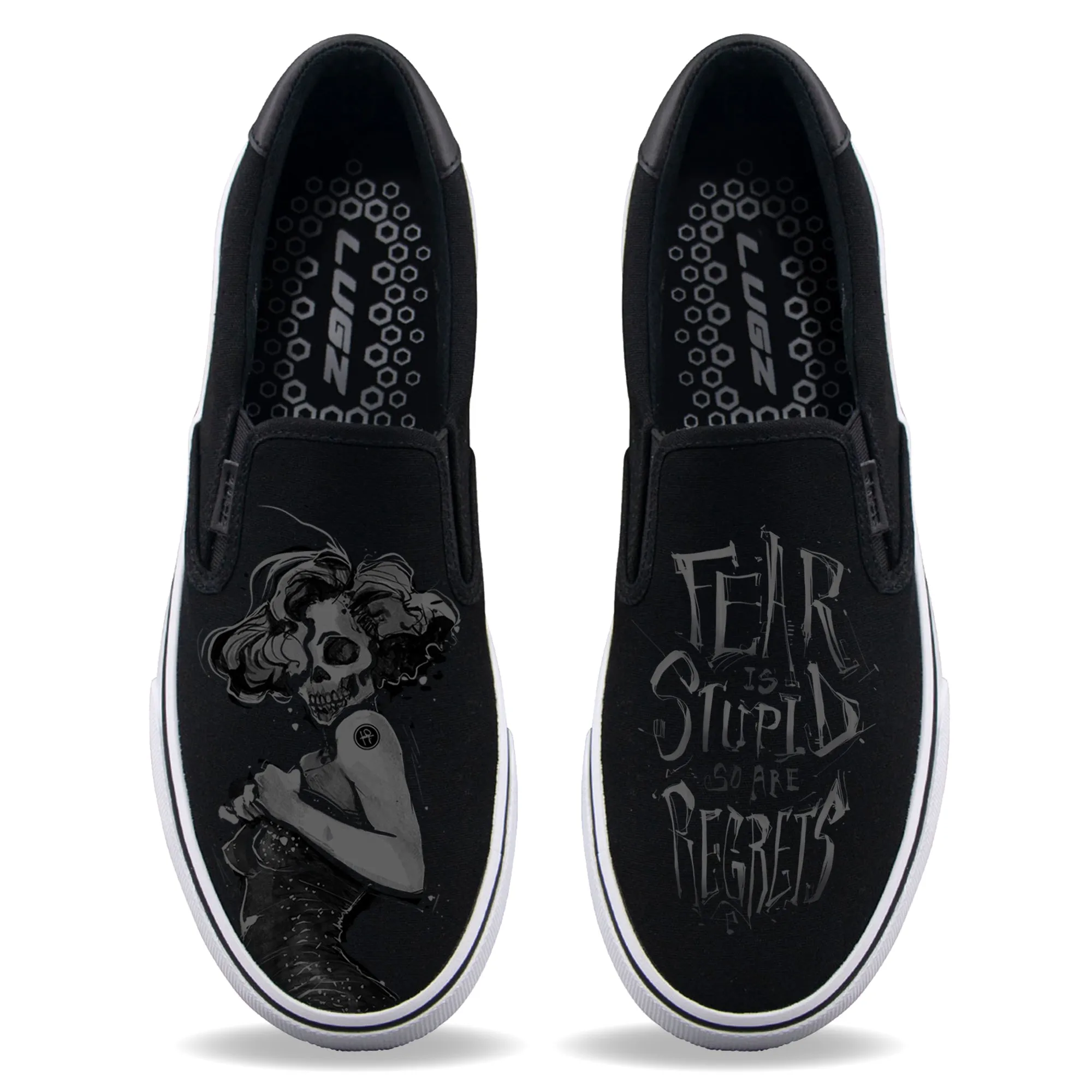 Marilyn Skull Unisex Slip-Ons