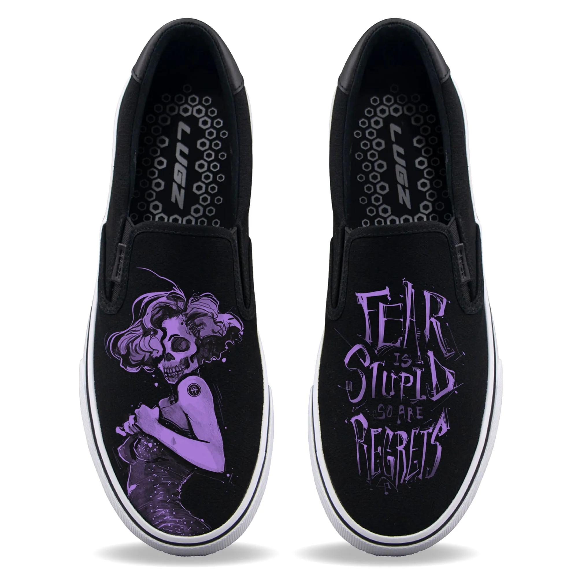 Marilyn Skull Unisex Slip-Ons