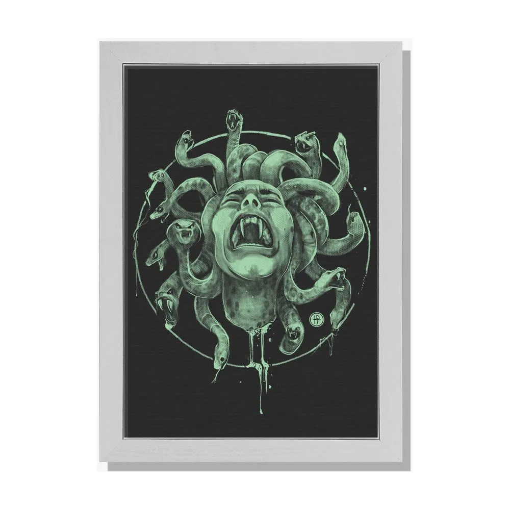 Medusa's Pain Framed Print Artwork