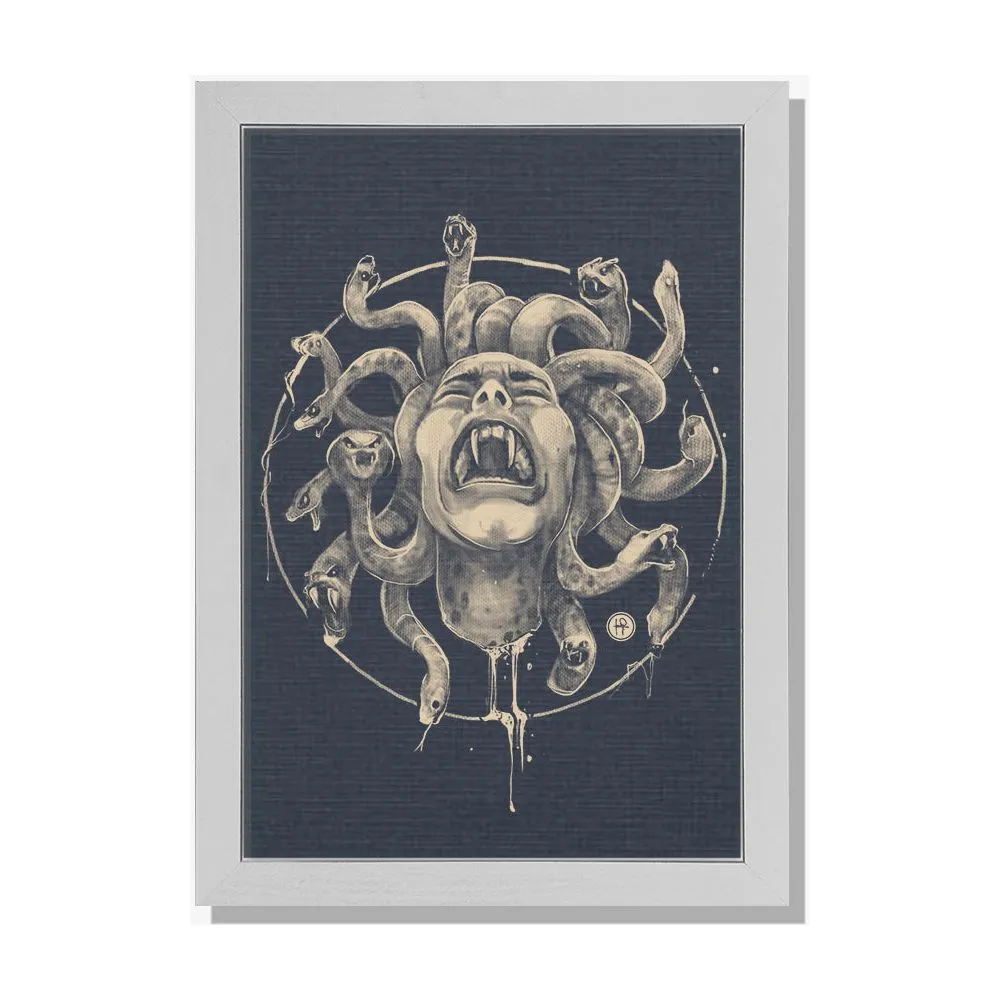 Medusa's Pain Framed Print Artwork