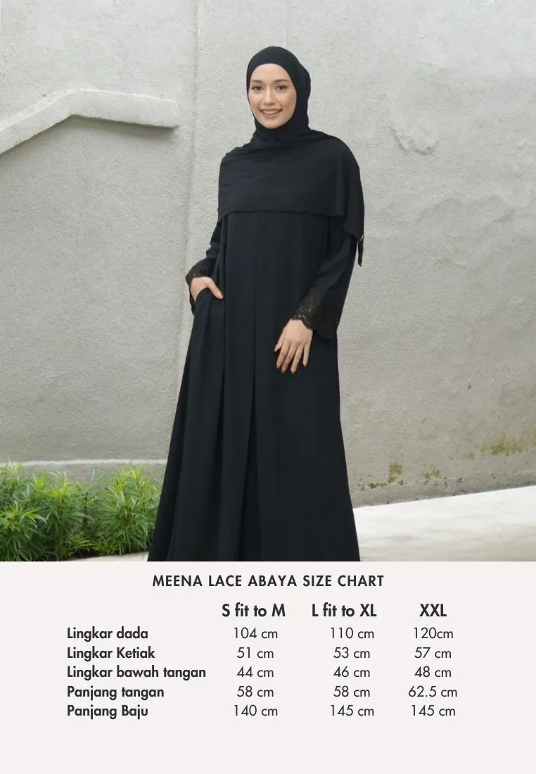 Meena Lace Abaya by Tubita - Abaya Haji & Umrah Best Seller