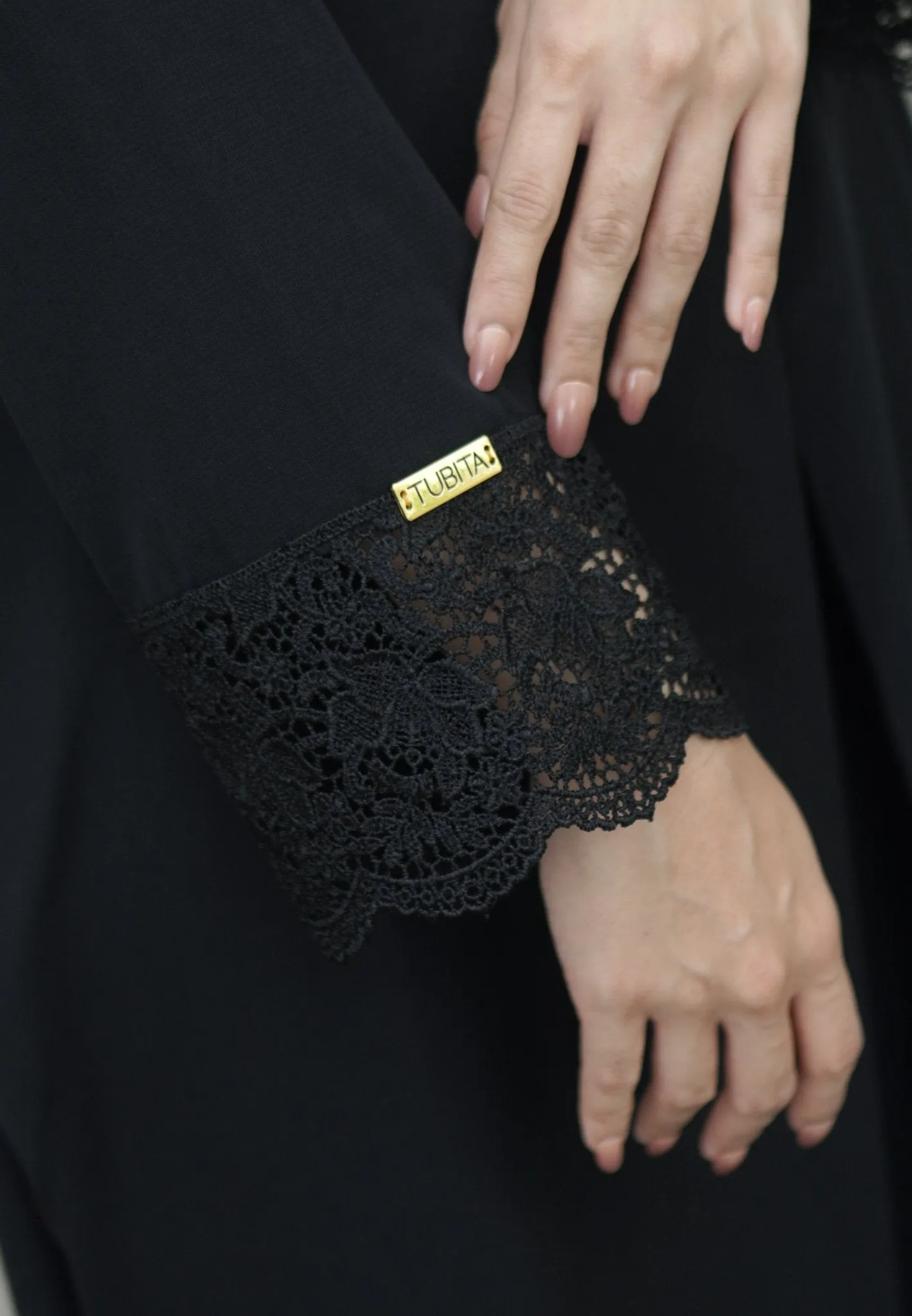 Meena Lace Abaya by Tubita - Abaya Haji & Umrah Best Seller