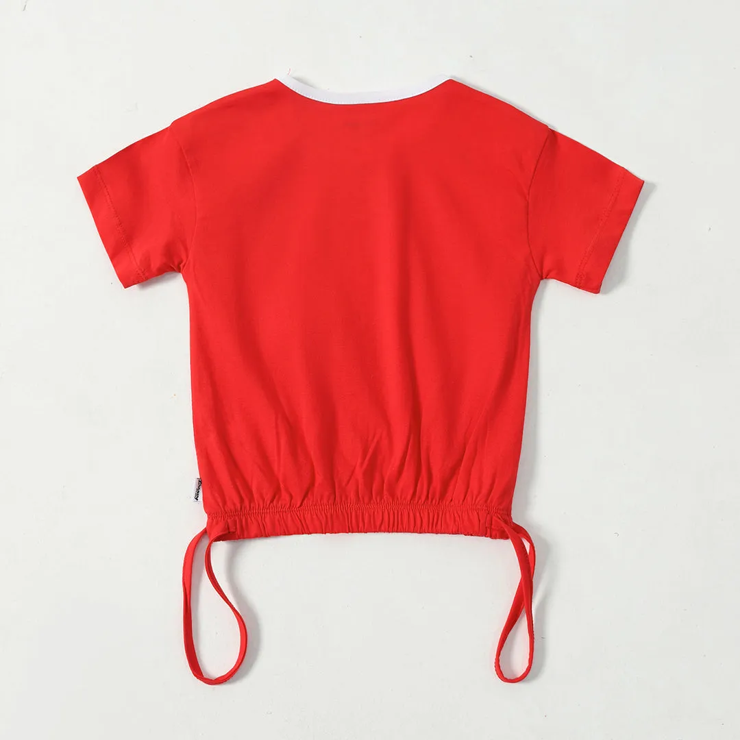 Mickey Girls Drawstring Tee