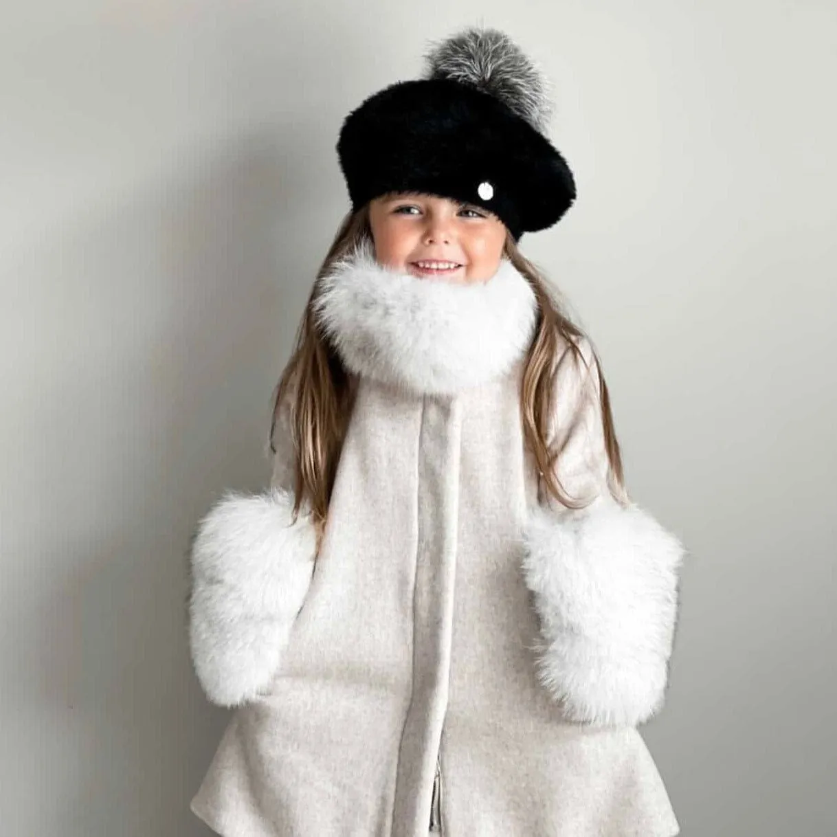 Milana Noir Kids Beret