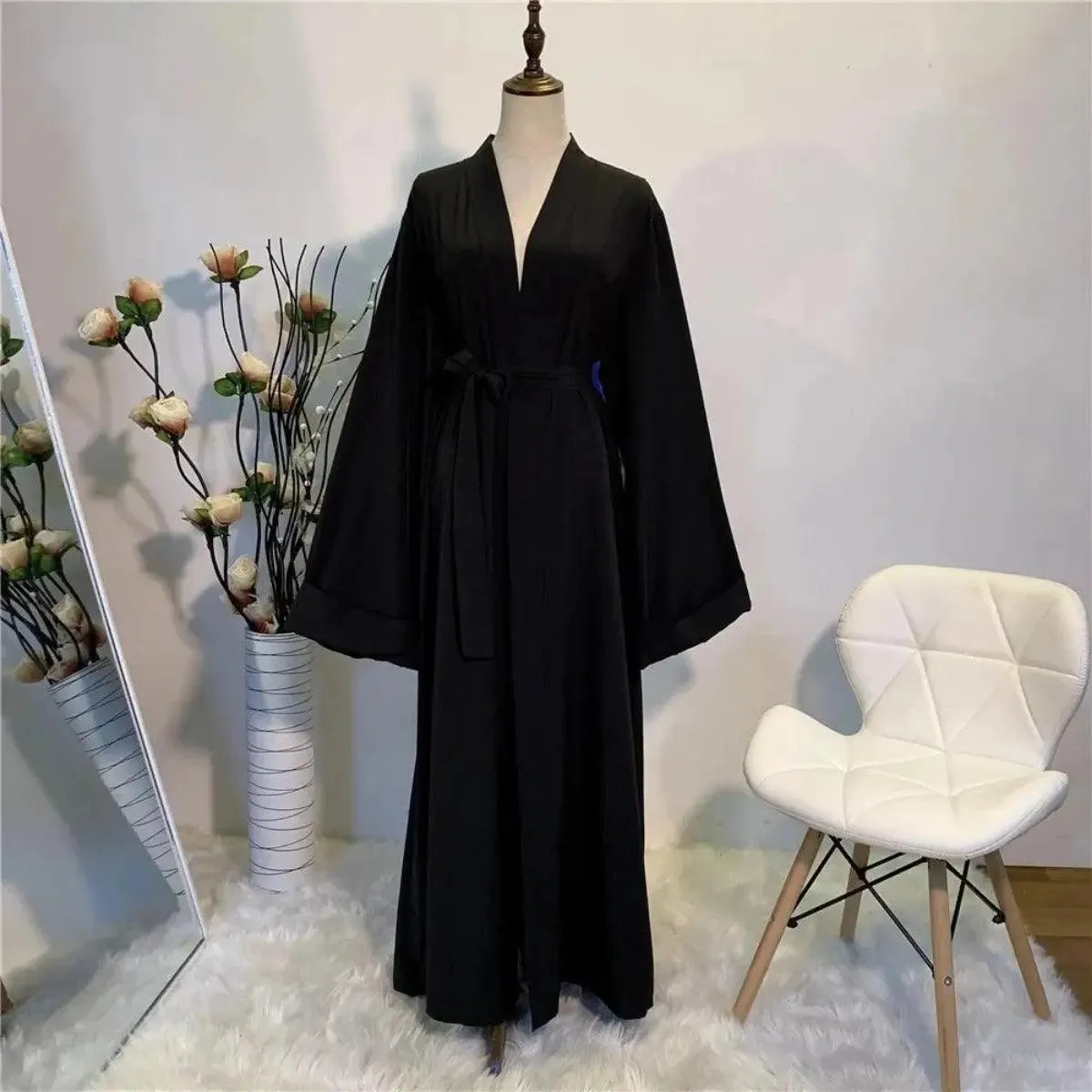 MOA005  Basic Plain Open Abaya