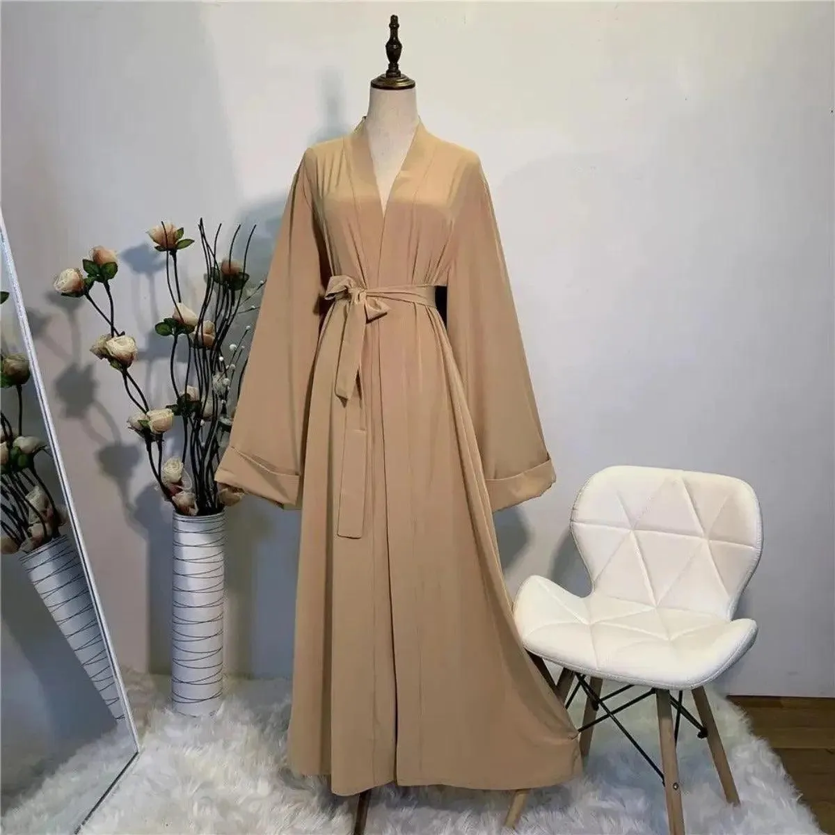 MOA005  Basic Plain Open Abaya