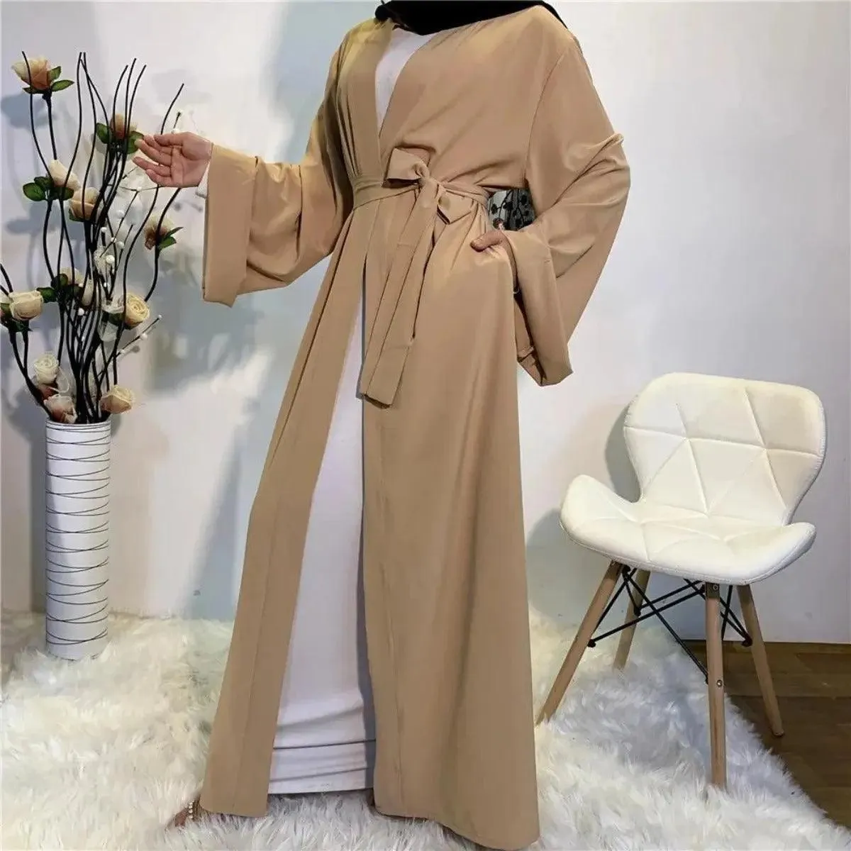 MOA005  Basic Plain Open Abaya