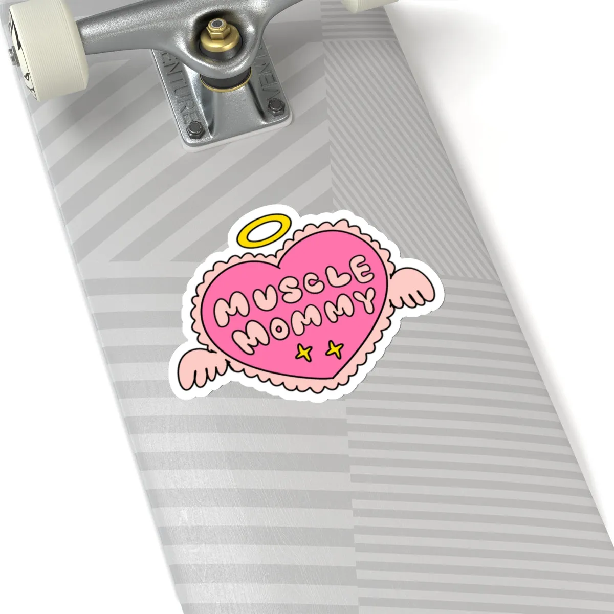 MUSCLE MOMMY HEART- STICKER