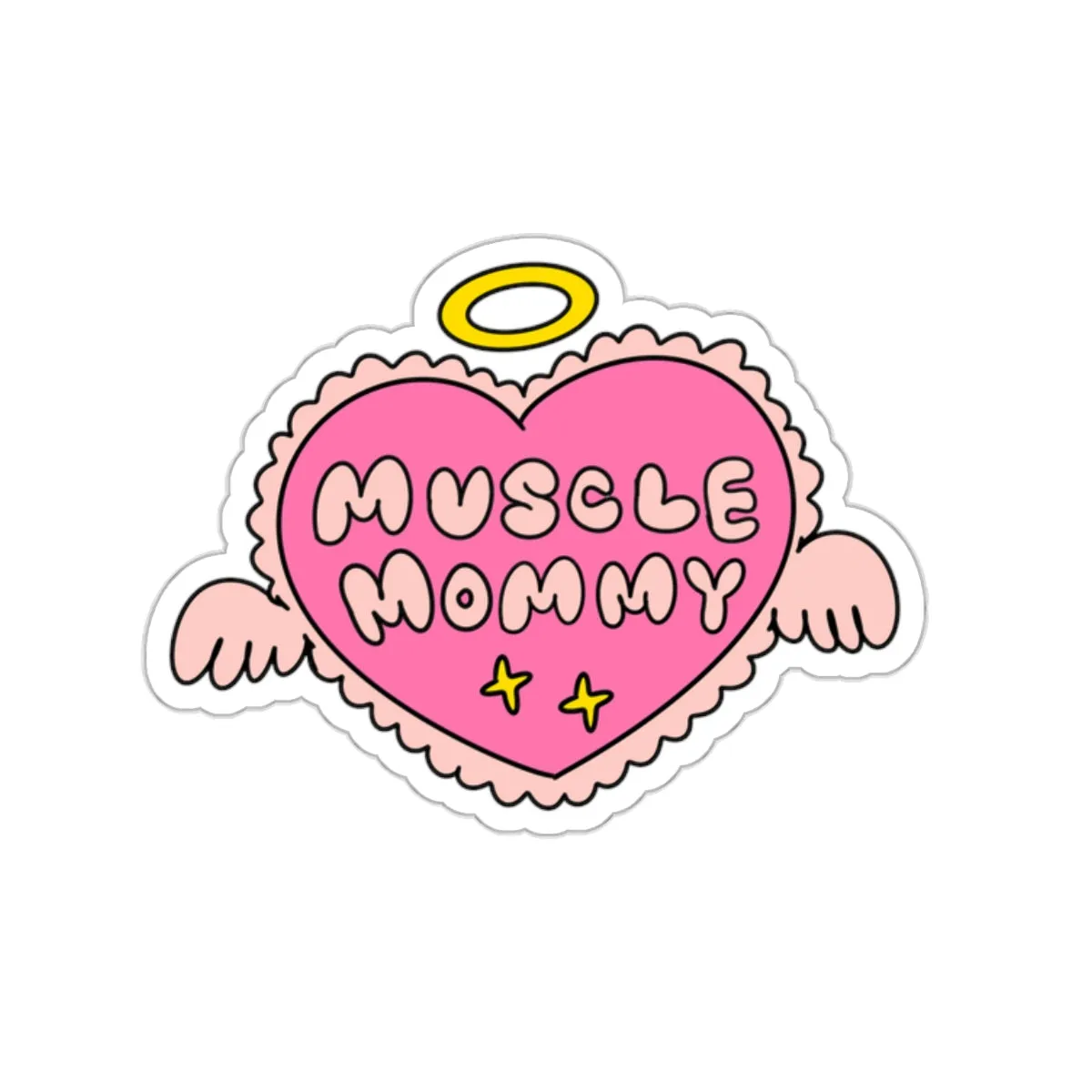 MUSCLE MOMMY HEART- STICKER