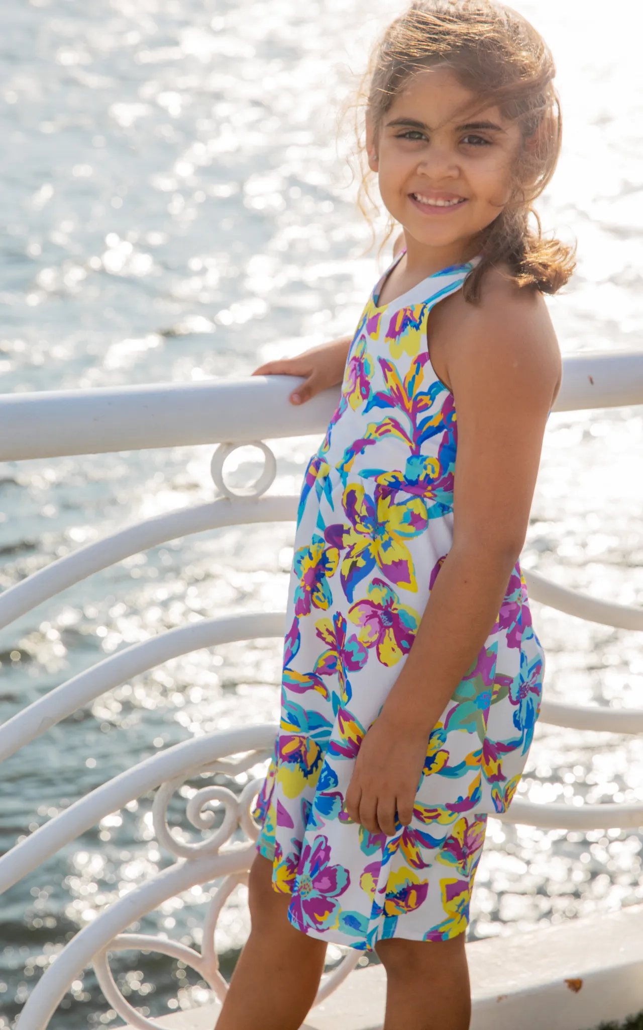 Neon Floral Dress