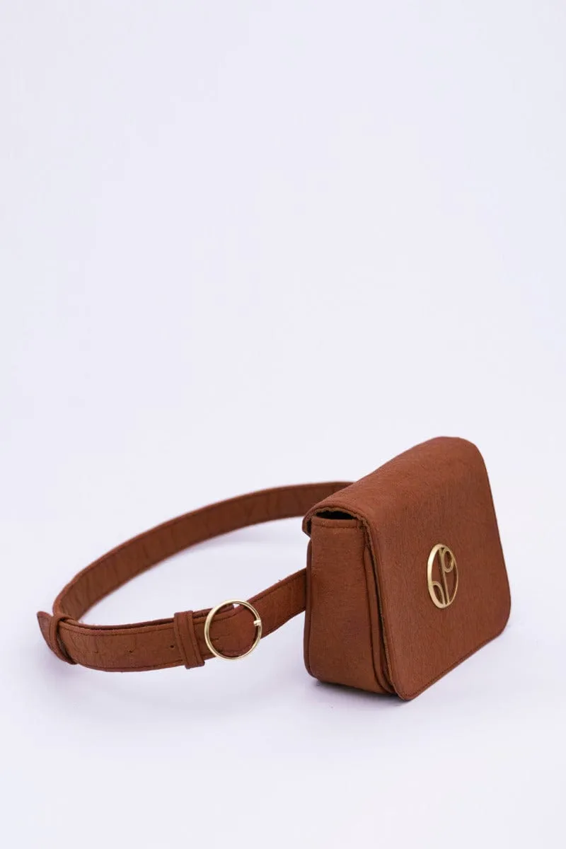 New York Piatex Vegan Leather Belt Bag | Mocha