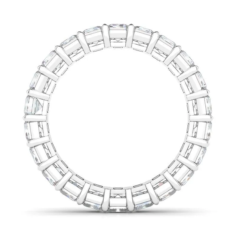 Petite Emerald Cut Diamond Eternity Band