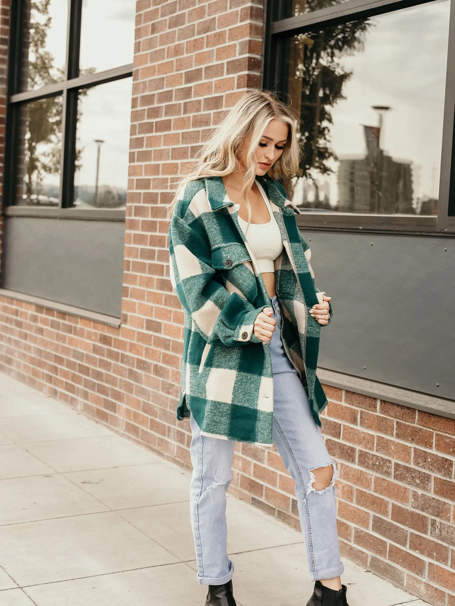 Plaid Oversized Coat