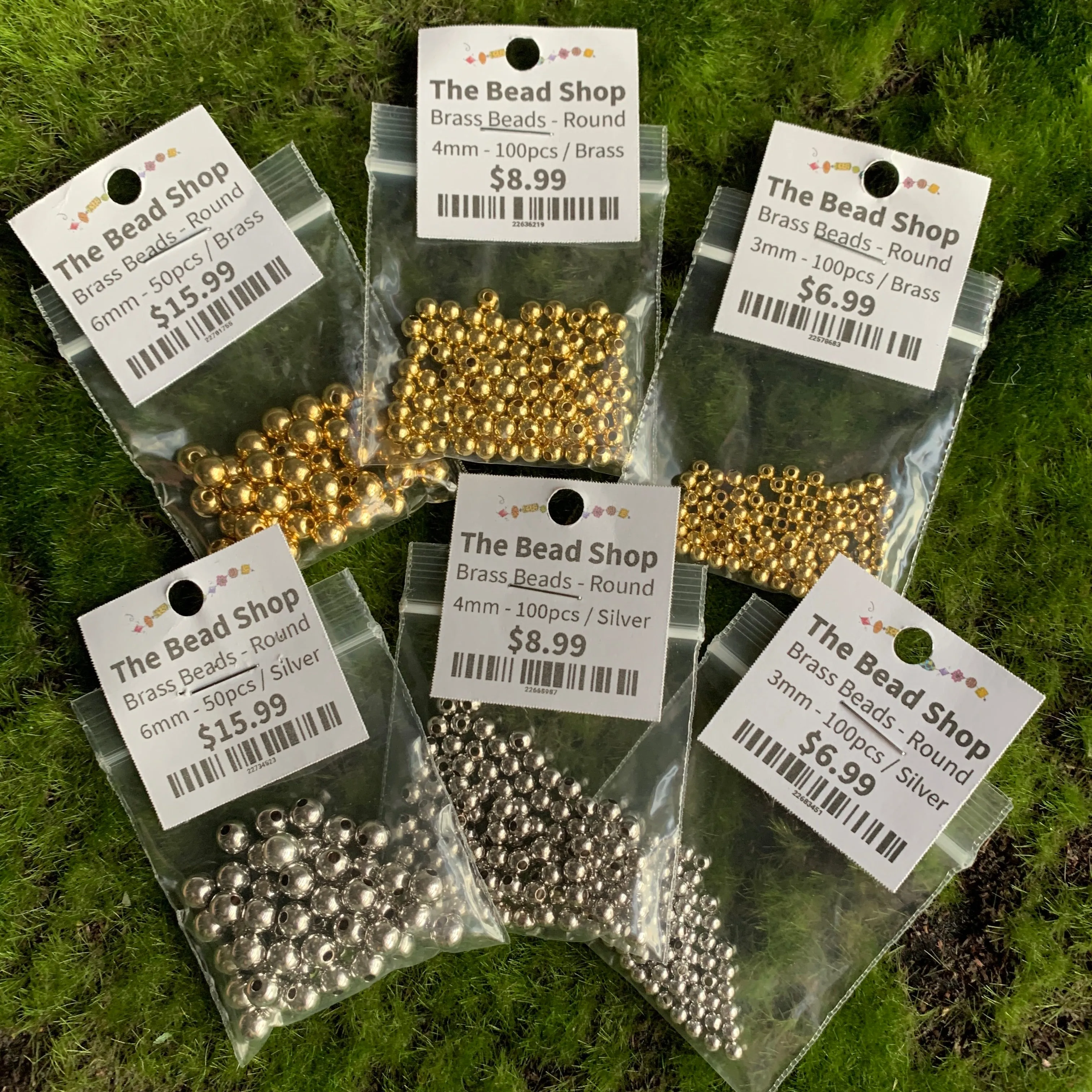 Plated Brass Beads - Round