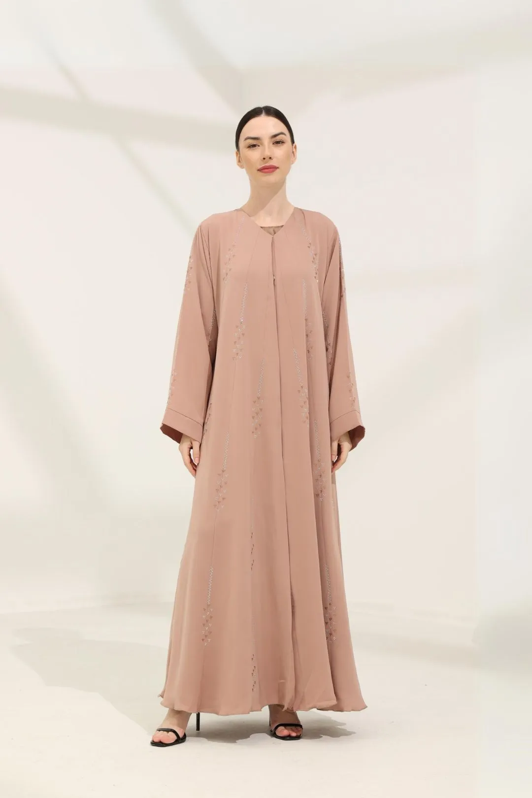 PO II : Blaire Abaya in Light Peach