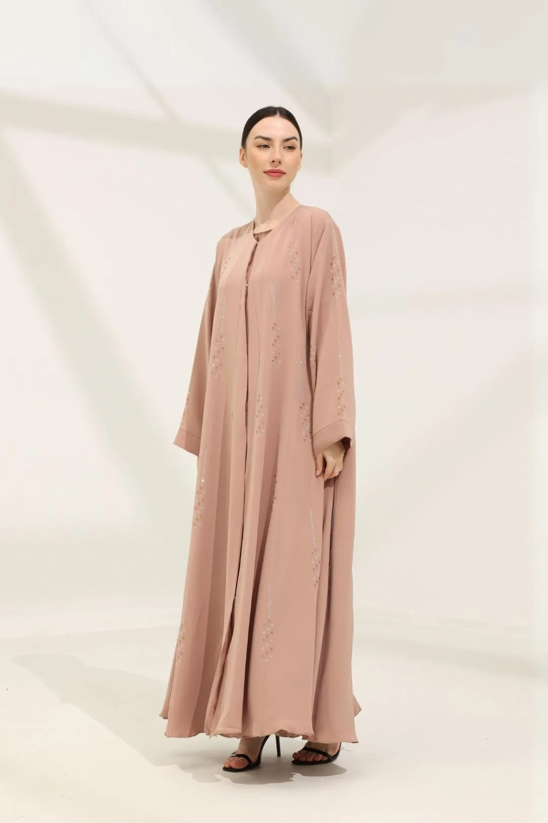 PO II : Blaire Abaya in Light Peach