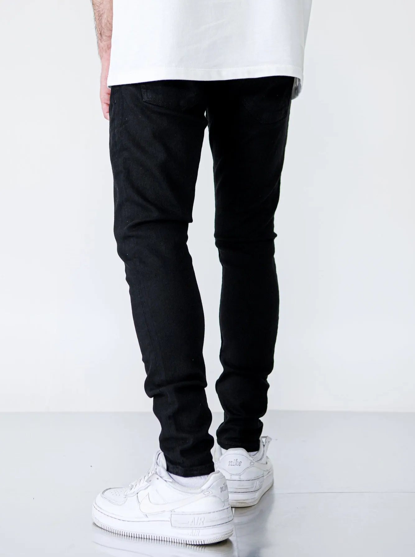 Premium 4x Stretch Solid Black Jeans