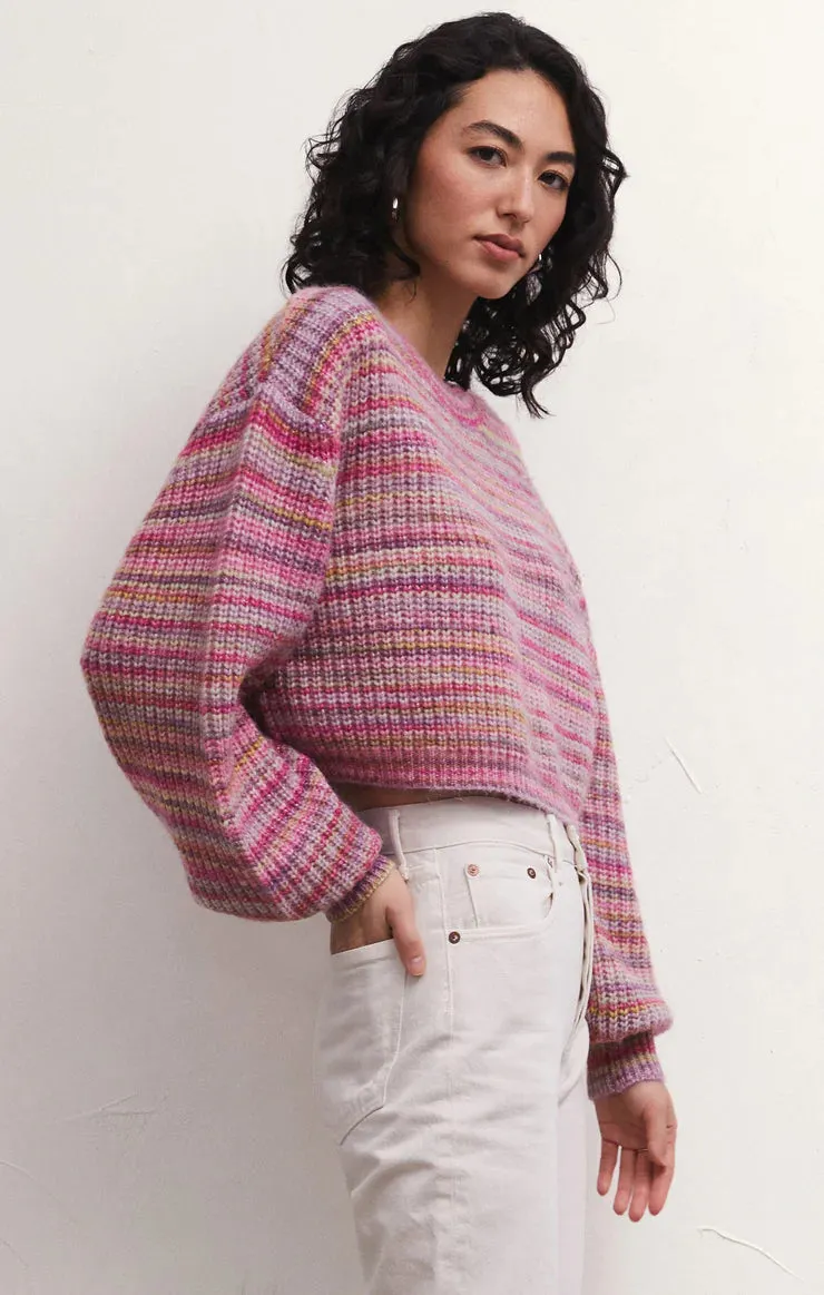 Prism Metallic Strip Sweater