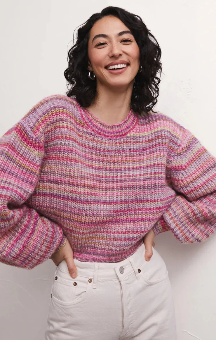 Prism Metallic Strip Sweater