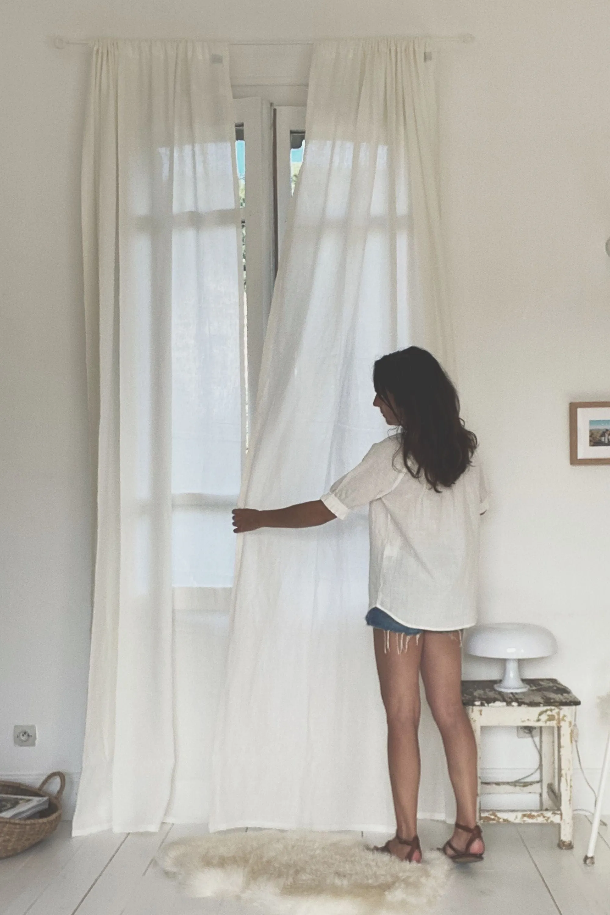 Rod Pocket Linen Curtain | Multiple Colours