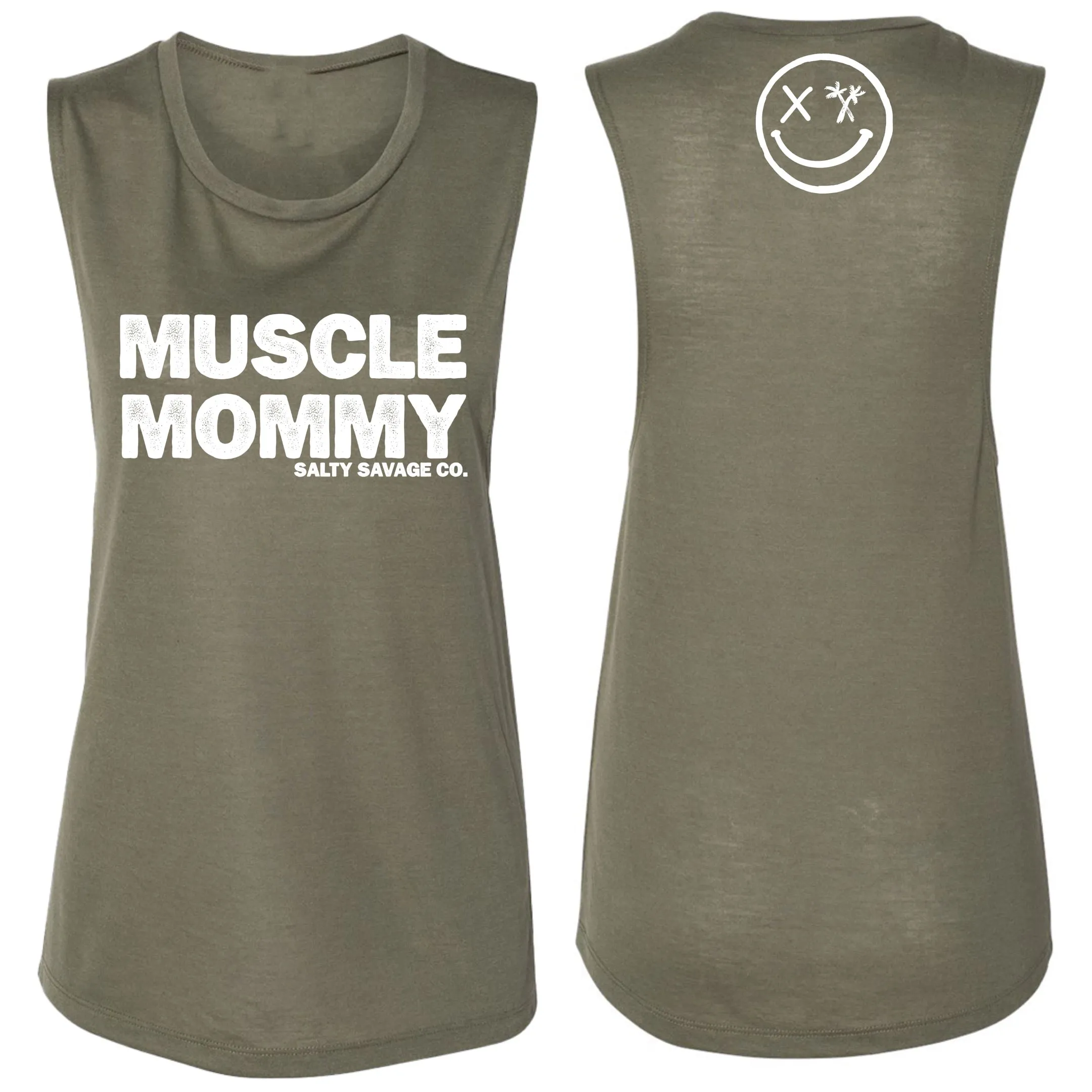 Salty Savage Ladies "MUSCLE MOMMY" Muscle Tank