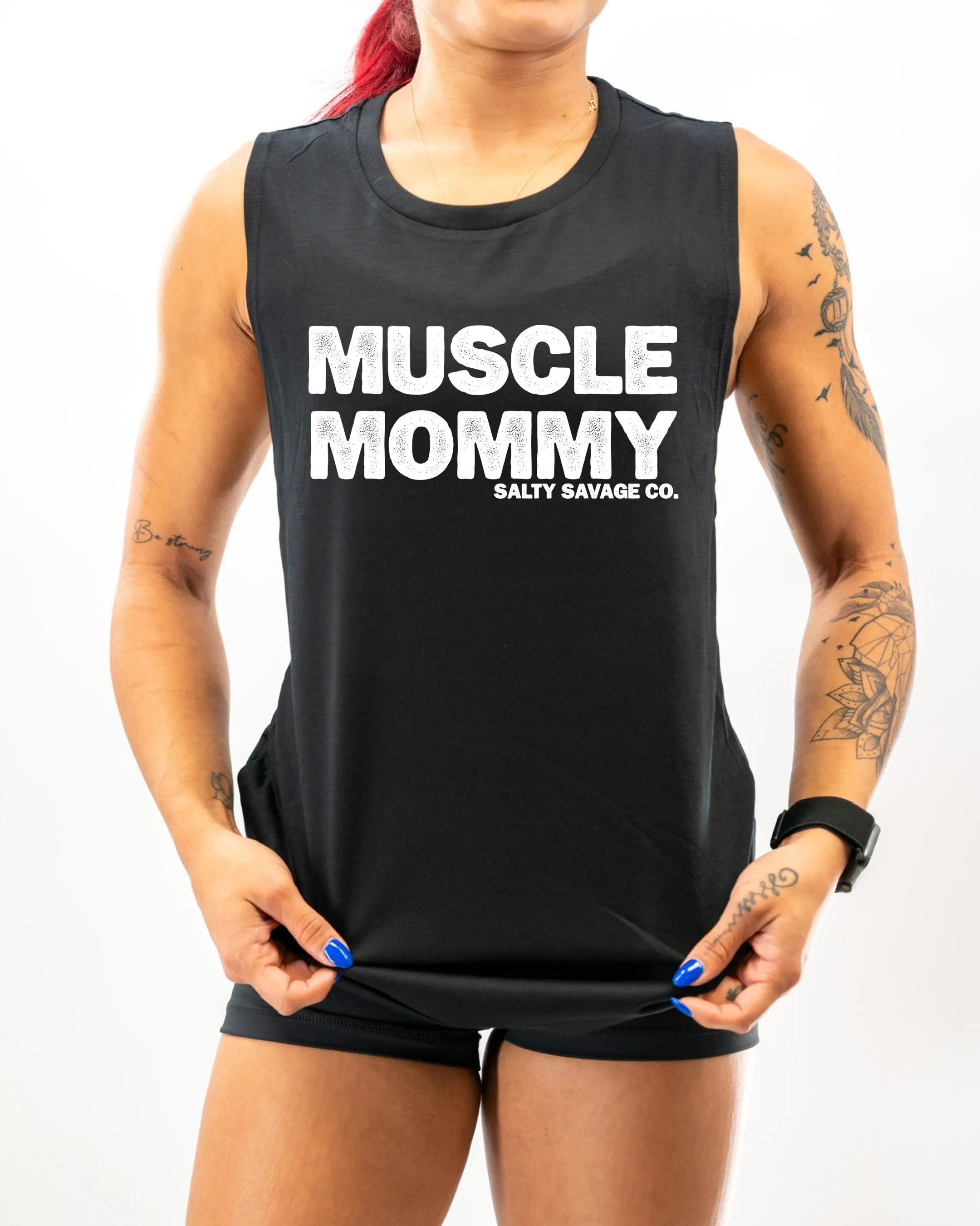 Salty Savage Ladies "MUSCLE MOMMY" Muscle Tank