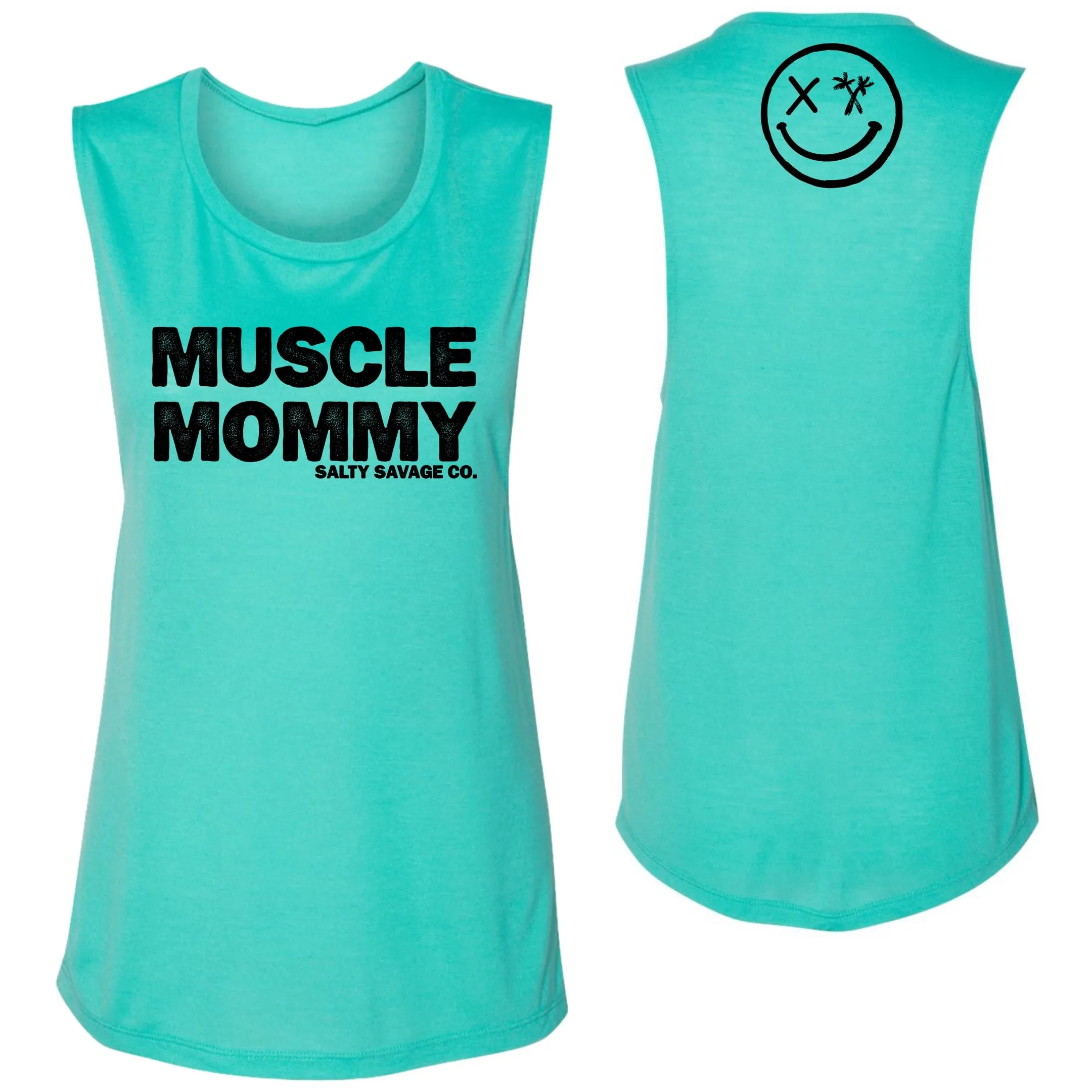 Salty Savage Ladies "MUSCLE MOMMY" Muscle Tank