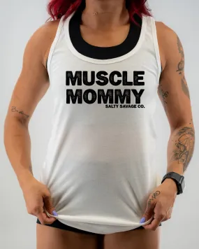 Salty Savage Ladies "MUSCLE MOMMY" Racerback Tank