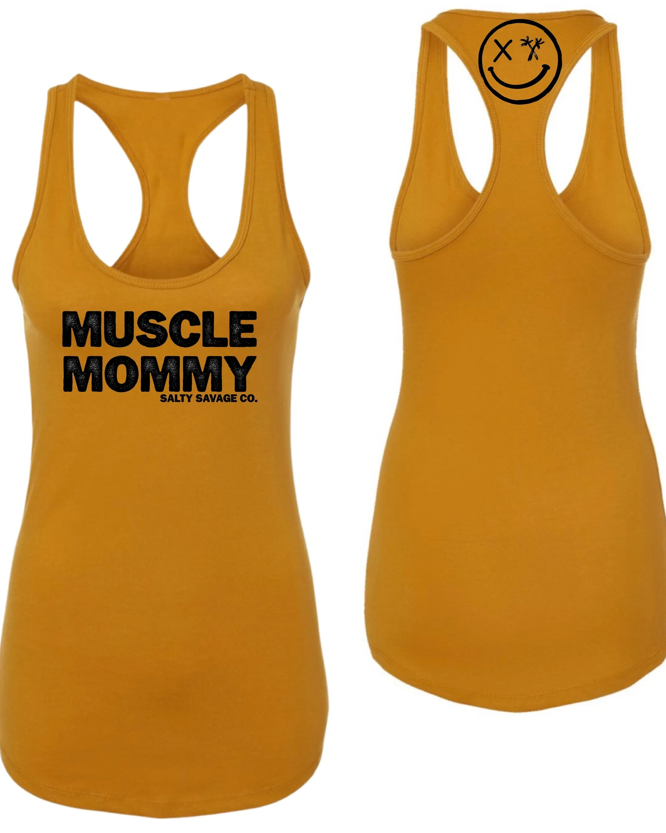 Salty Savage Ladies "MUSCLE MOMMY" Racerback Tank