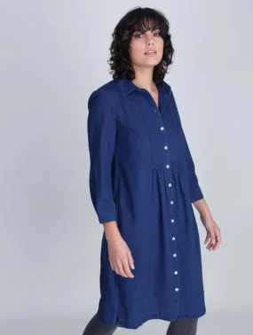 Tala Cotton Midi Dress | Denim