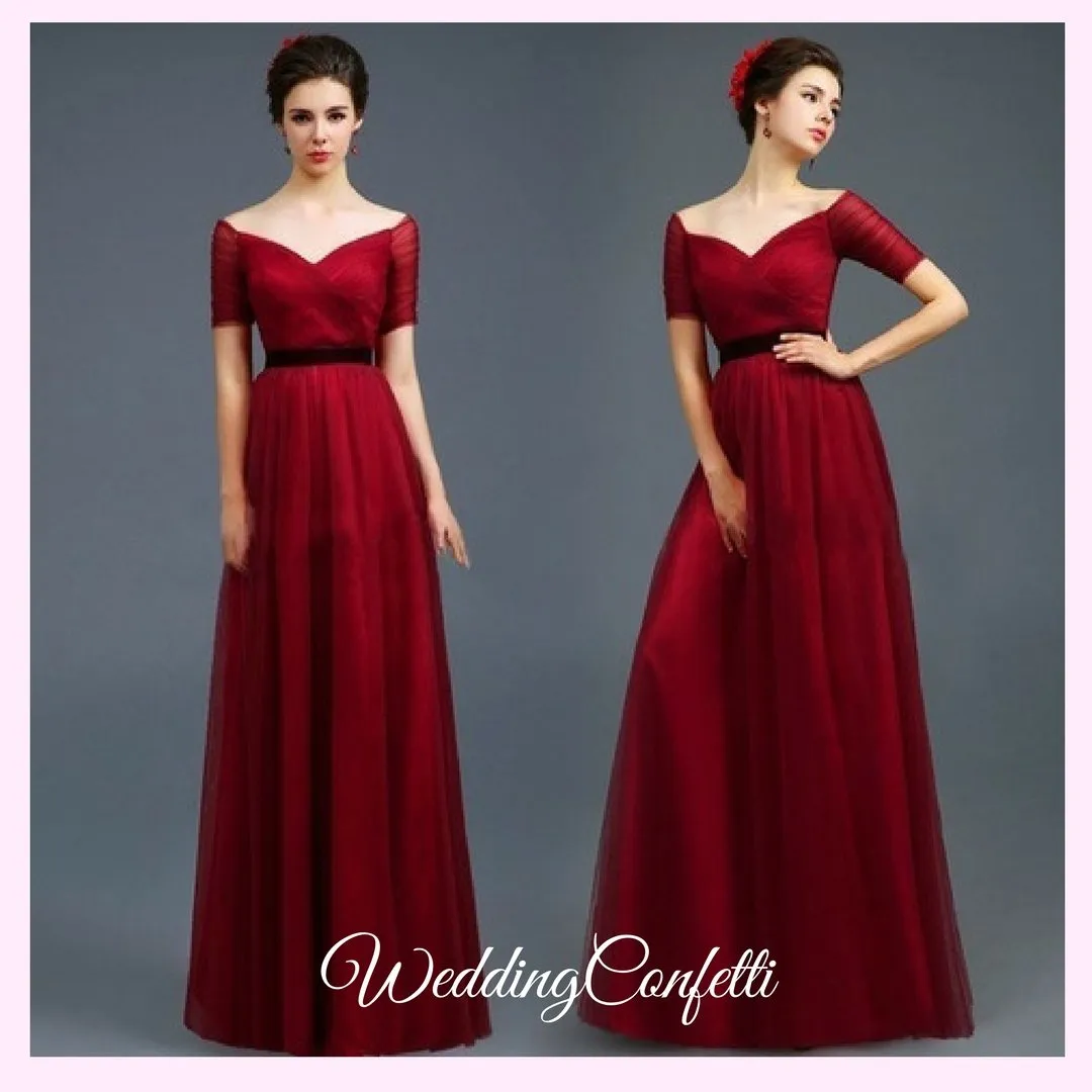 The Amerlie Off Shoulder Evening Gown (Available in 3 colours)