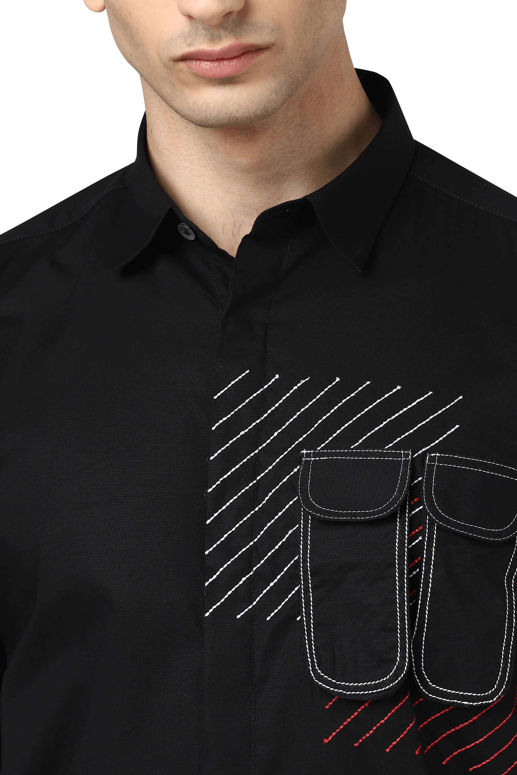 The Broken Signal Shirt With Utility Pocket