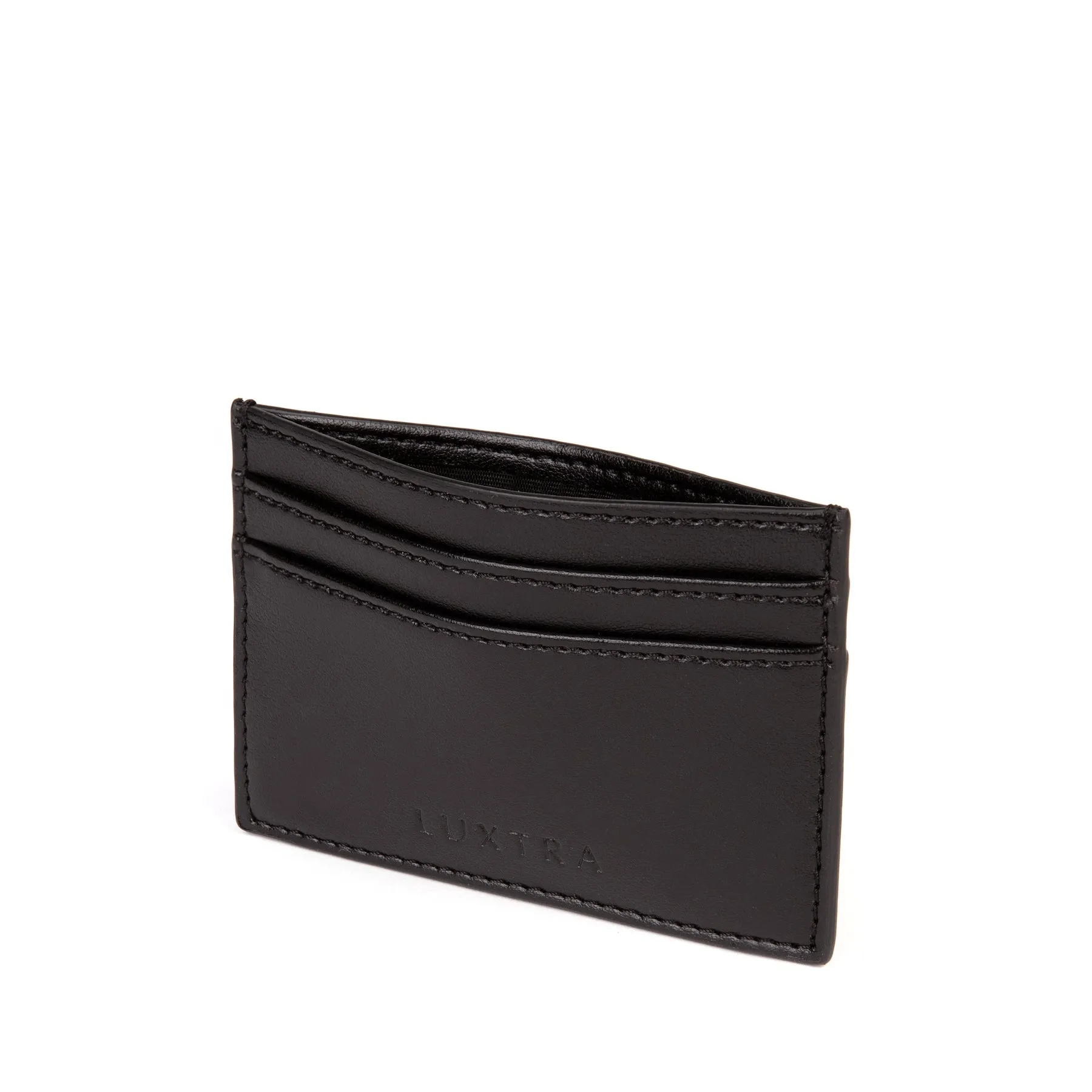 The Colvin Apple Leather Vegan Card Holder | Black